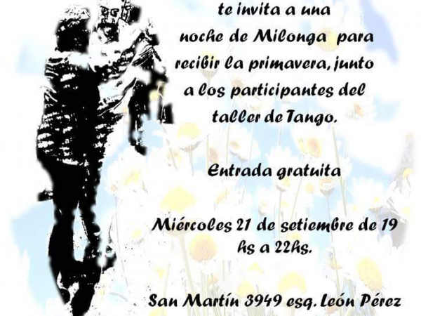 Afiche de Milonga de primavera