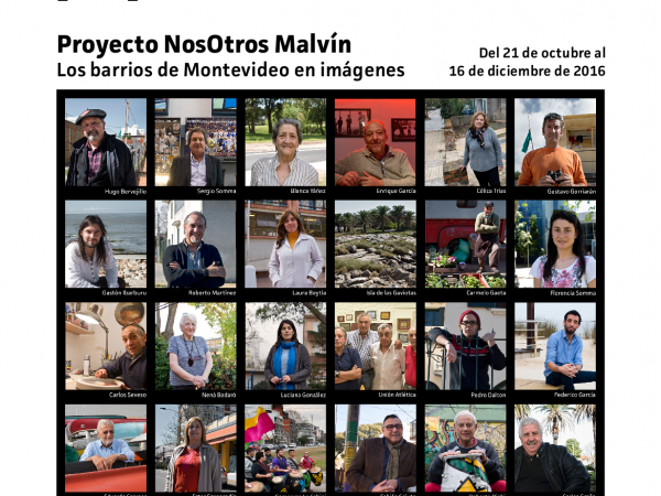 Afiche de "NosOtros Malvín: los barrios de Montevideo en imágenes"