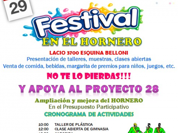 Afiche del Festival en El Hornero