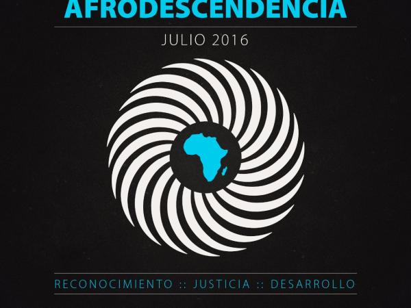 Afiche del Mes de la Afrodescendencia
