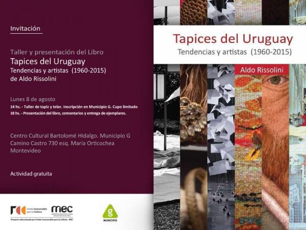 Afiche del Taller y presentación del libro "Tapices del Uruguay"